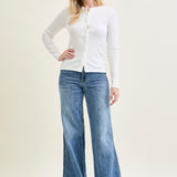 Sage High Rise Retro Wide Leg