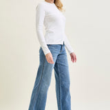 Sage High Rise Retro Wide Leg