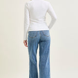 Sage High Rise Retro Wide Leg