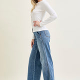 Sage High Rise Retro Wide Leg
