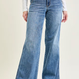 Sage High Rise Retro Wide Leg