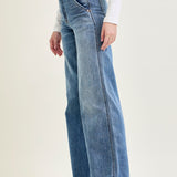 Sage High Rise Retro Wide Leg