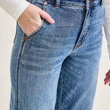 Sage High Rise Retro Wide Leg