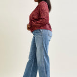 Sage High Rise Retro Wide Leg - PLUS