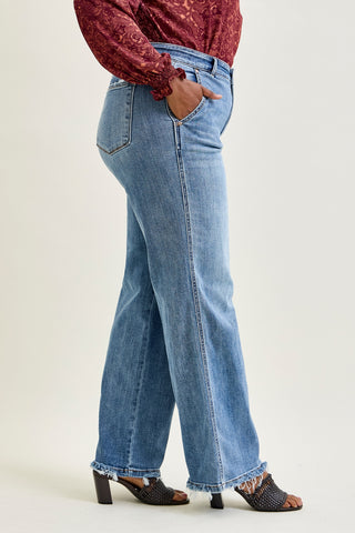 Sage High Rise Retro Wide Leg - PLUS