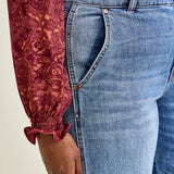 Sage High Rise Retro Wide Leg - PLUS