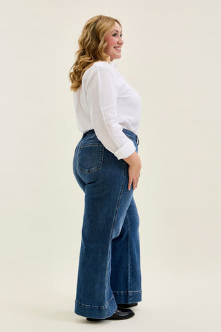Lux Retro Wide Trouser (Petite) - PLUS