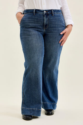 Lux Retro Wide Trouser (Petite) - PLUS