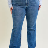 Daisy Bootcut with Double-Button Waist and Frayed Hem - PLUS