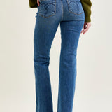 Daisy Bootcut with Double-Button Waist and Frayed Hem