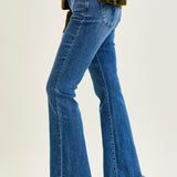 Daisy Bootcut with Double-Button Waist and Frayed Hem
