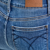 Daisy Bootcut with Double-Button Waist and Frayed Hem