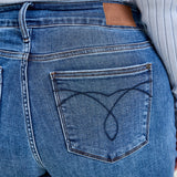 Daisy Bootcut with Double-Button Waist and Frayed Hem - PLUS