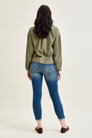 Farrah Mid-Rise Relaxed Fit Distressed Jeans