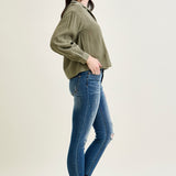 Farrah Mid-Rise Relaxed Fit Distressed Jeans