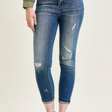Farrah Mid-Rise Relaxed Fit Distressed Jeans