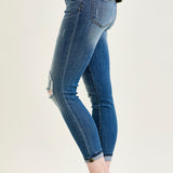 Farrah Mid-Rise Relaxed Fit Distressed Jeans