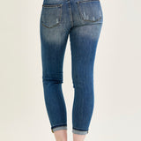 Farrah Mid-Rise Relaxed Fit Distressed Jeans