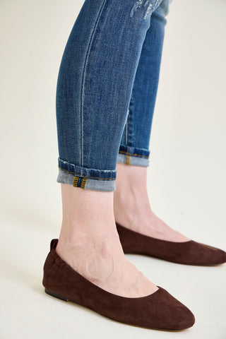 Farrah Mid-Rise Relaxed Fit Distressed Jeans