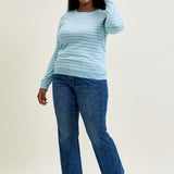 Kathy Mid Rise Bootcut Trousers with TC & Welt Pockets - PLUS