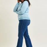 Kathy Mid Rise Bootcut Trousers with TC & Welt Pockets - PLUS