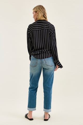 Billie Boyfriend With Cross-Back Belt Loops