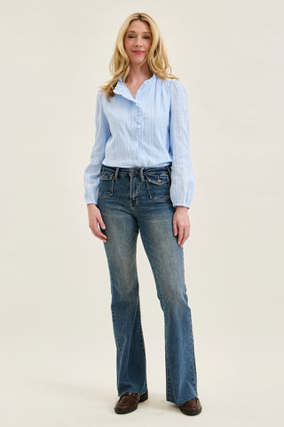 Charlotte Flare With Front Flap Pockets
