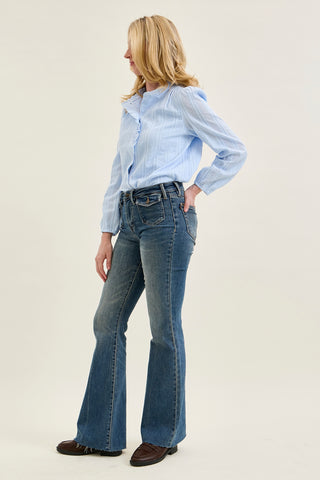 Charlotte Flare With Front Flap Pockets