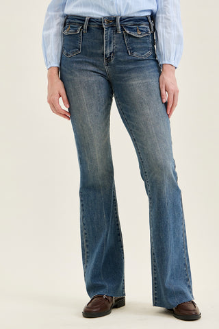 Charlotte Flare With Front Flap Pockets