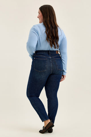 Sienna Rustic Indigo Tummy Control Skinny Jeans With Bandana - PLUS