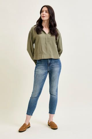 Chase High Rise Raw Hem Relaxed Fit