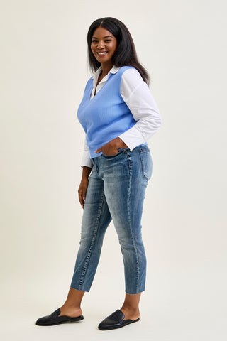 Chase High Rise Raw Hem Relaxed Fit - PLUS