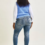 Chase High Rise Raw Hem Relaxed Fit - PLUS