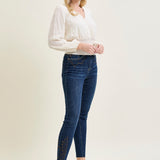 Sarah High Rise Skinny With Western Embroidery Detail