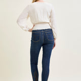 Sarah High Rise Skinny With Western Embroidery Detail