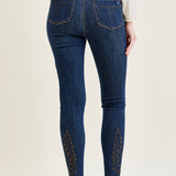 Sarah High Rise Skinny With Western Embroidery Detail
