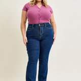 Daisy High Rise Tummy Control Classic Straight Jeans - PLUS