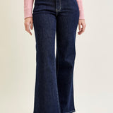 Eliana Rinse Geometric WB & Pkt Emb Wide Leg Jeans