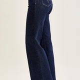 Eliana Rinse Geometric WB & Pkt Emb Wide Leg Jeans