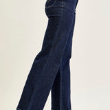 Eliana Rinse Geometric WB & Pkt Emb Wide Leg Jeans