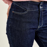 Eliana Rinse Geometric WB & Pkt Emb Wide Leg Jeans