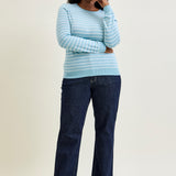 Eliana Rinse Geometric WB & Pkt Emb Wide Leg Jeans - PLUS