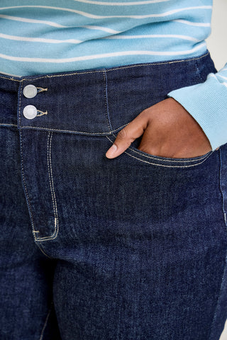 Eliana Rinse Geometric Wide Leg - PLUS