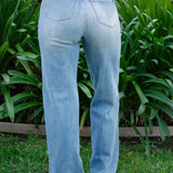 Allison High Rise Front Yoke Retro Wide Leg Jeans