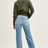 Allison High Rise Front Yoke Retro Wide Leg Jeans