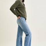 Allison High Rise Front Yoke Retro Wide Leg Jeans