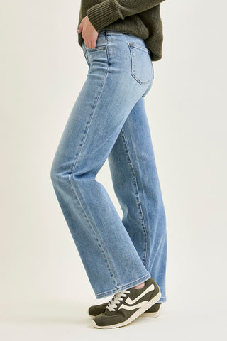 Allison High Rise Front Yoke Retro Wide Leg Jeans