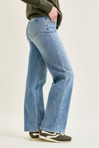 Allison High Rise Front Yoke Retro Wide Leg Jeans