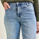 Allison High Rise Front Yoke Retro Wide Leg Jeans