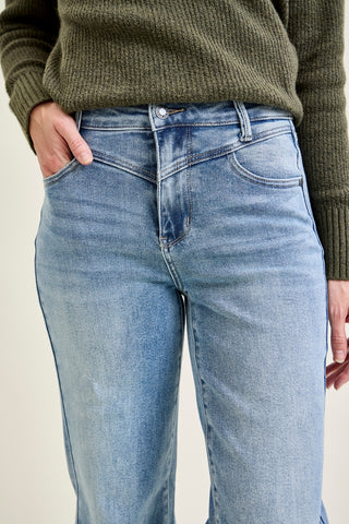 Allison High Rise Front Yoke Retro Wide Leg Jeans